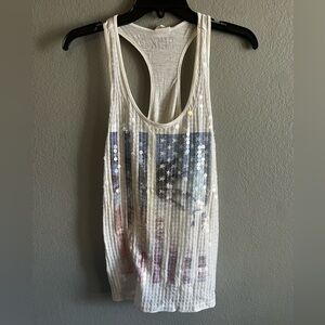 Punk Victoria’s Secret American flag tank top